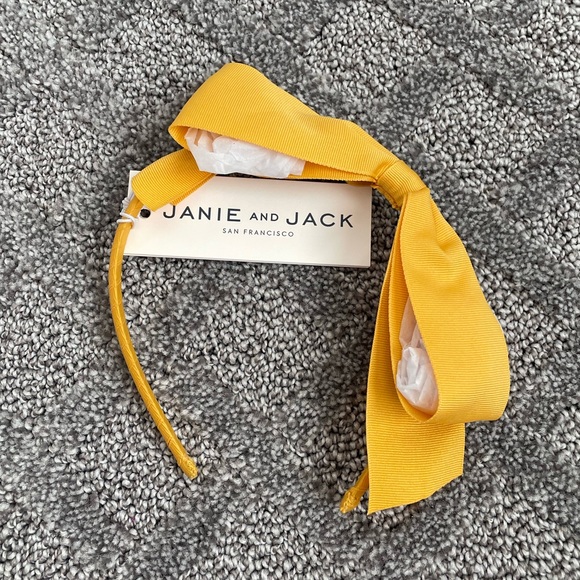 Janie and Jack Accessories Nwt Janie And Jack Mustard Yellow Ribbon